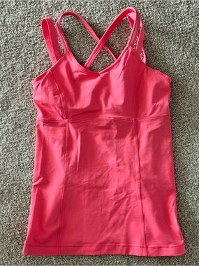 lululemon athletica Coral Pink Strappy Active Tank